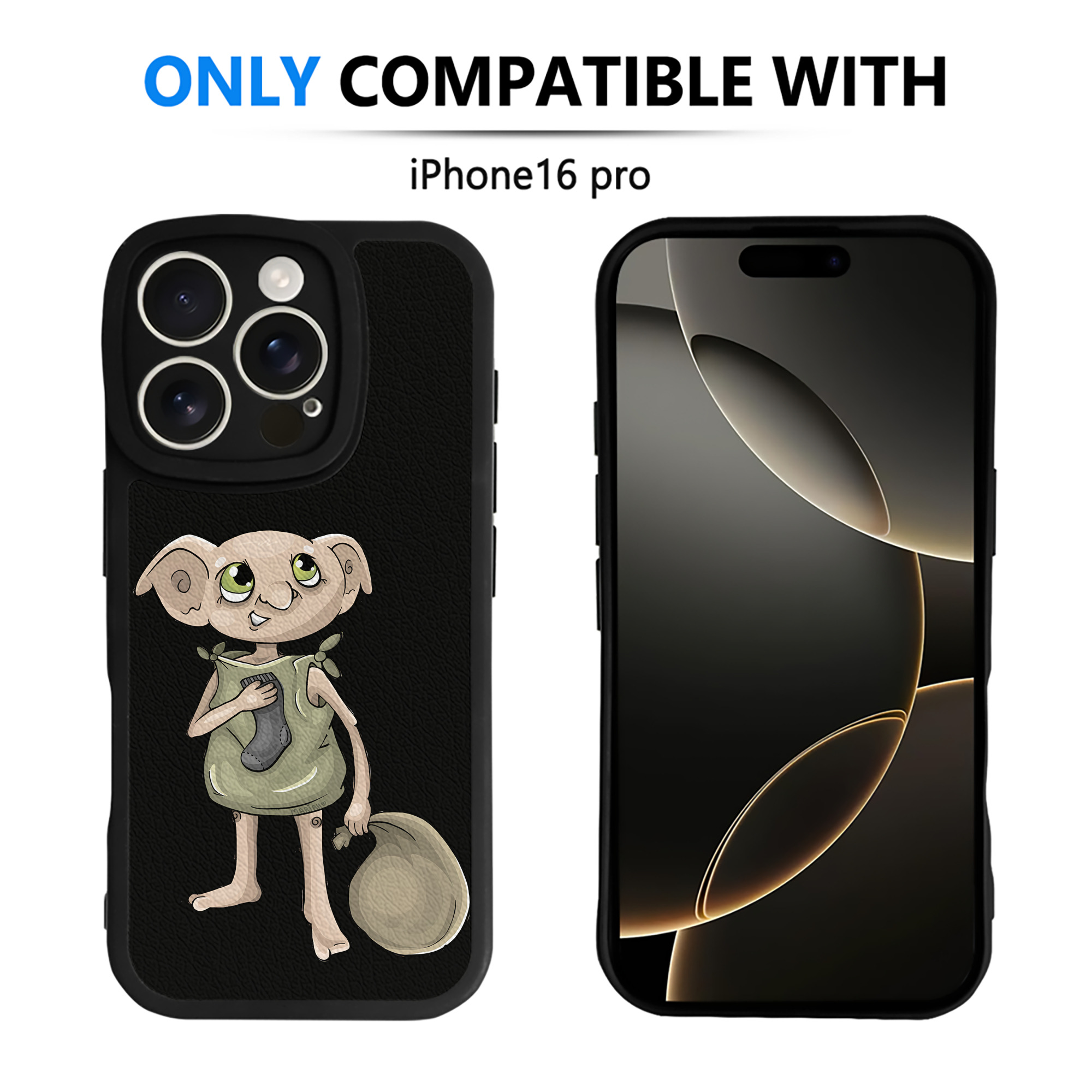 （画像用） Harry Potter ハリー・ポッターシリーズ 【iPhone 16シリーズ対応】シリコンスマホケース（レザー調） 材質：シリコン